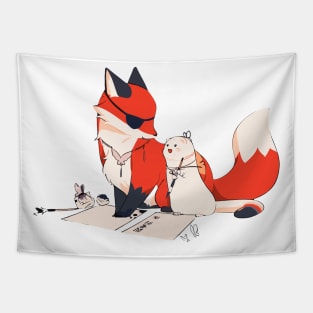 TGCF cat Orange Tapestry