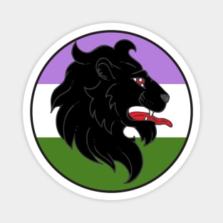 An Tir Pride - Genderqueer - Populace Badge Style 1 Magnet