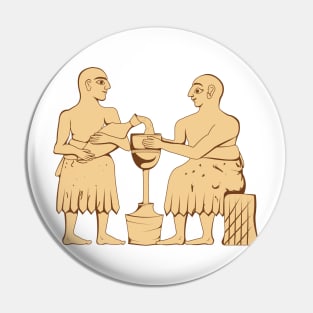 Sumerian Making Beer Pin