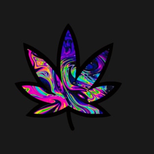 Trippy Pot Leaf  #2 T-Shirt