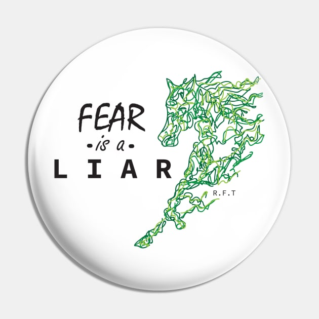 Fear is a Liar Pin by LittlePearlDesigns