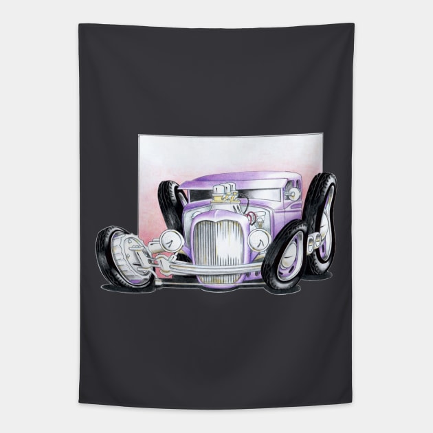 Twisted Rat Rod Tapestry by ScarabMotorsports