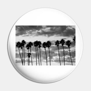 Palm Trees Against Cloudy Sky Santa Barbara Pin