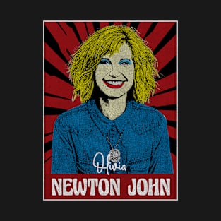 Olivia Newton John Pop Art Style T-Shirt