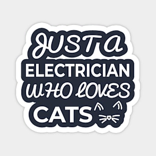 electrician cat lover Magnet