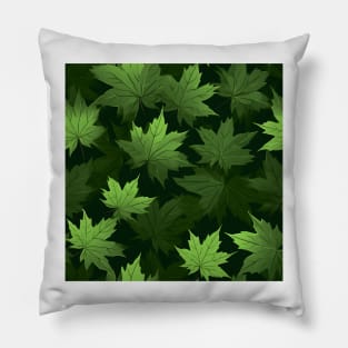 Green Leaves Pattern 18 Pillow