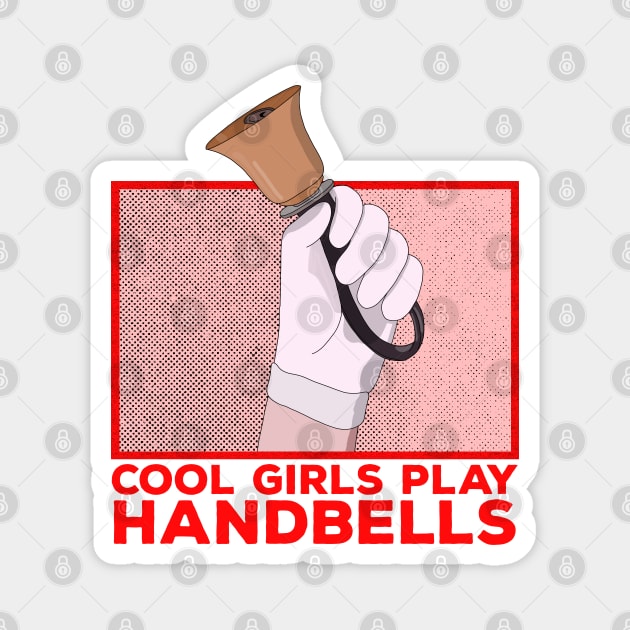 Cool Girls Play Handbells Magnet by DiegoCarvalho