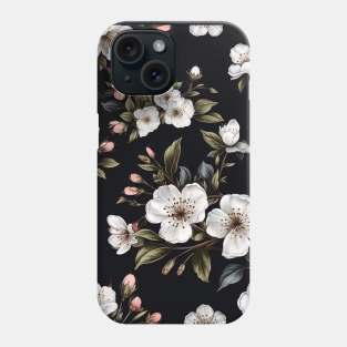 Elegant Vintage Cherry Blossom Pattern Design - Sakura Pattern Phone Case