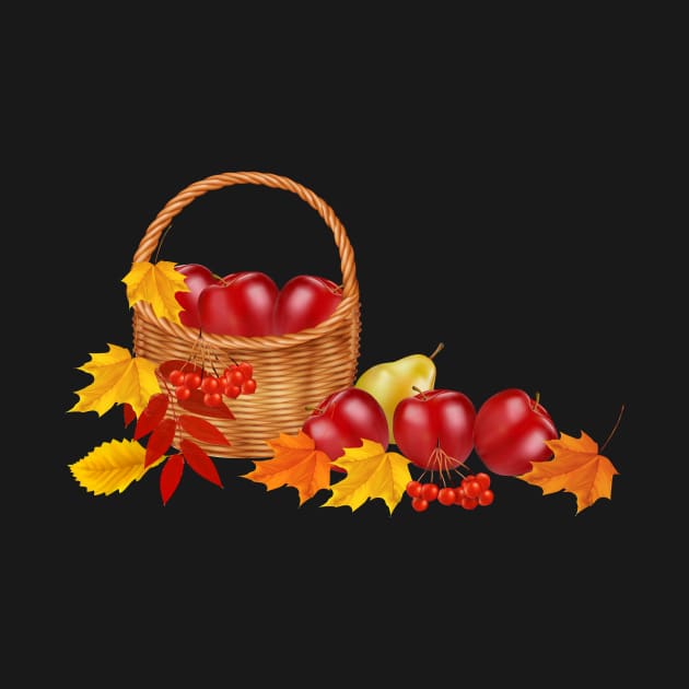 A Basket of Autumn Fruits by designsbycreation