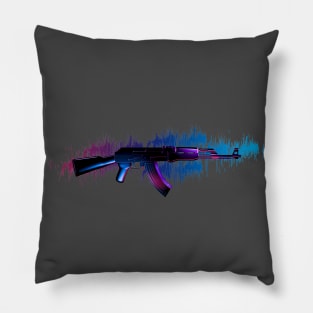 Glowing AK47 Assault Rifle Pillow