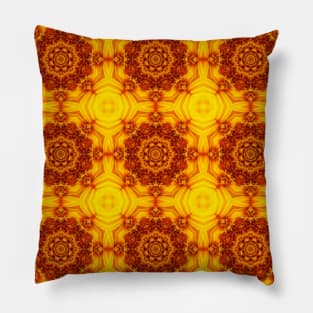 Golden Yellow Sunflower Pattern 4 Pillow