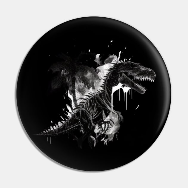 Dinosaur Fossil Pin by Crazy skull