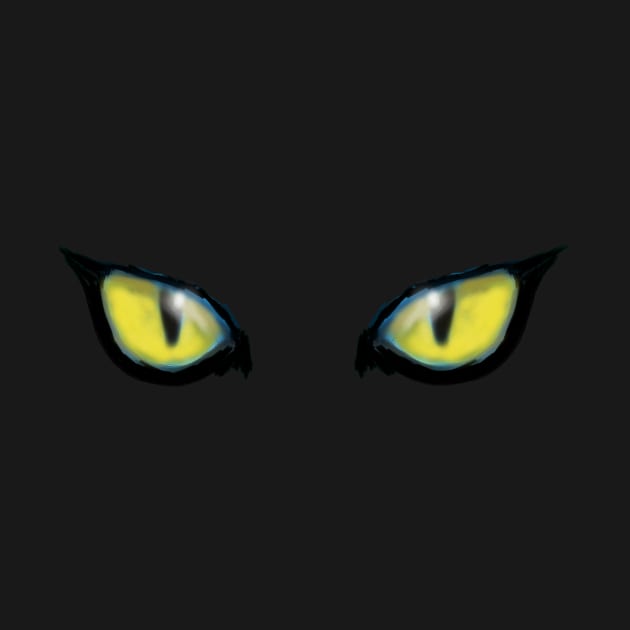 Cats Eyes Yellow by PeggyNovak