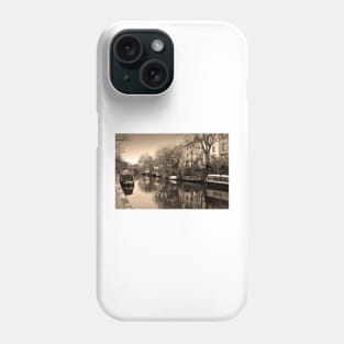 Narrow Boats Regent's Canal Camden London UK Phone Case