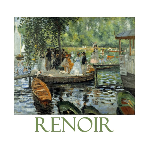 La Grenouillère by Pierre Auguste Renoir by Naves