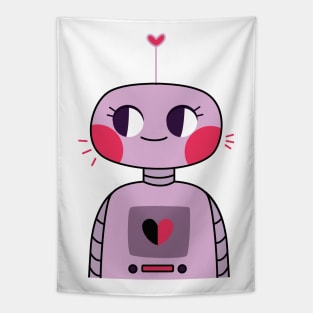 Miss Valentine Robot Tapestry