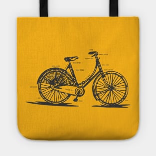 Bicycle Cyclist Cycling Tee Tshirt Tote