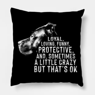 Pitbull Men Women Pitbull Rescue Shelter Dog Pillow