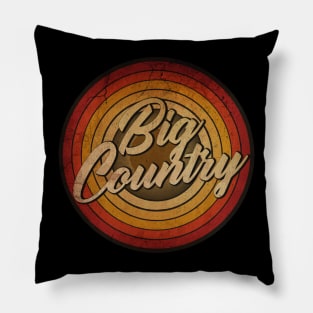 arjunthemaniac,circle retro faded big country Pillow