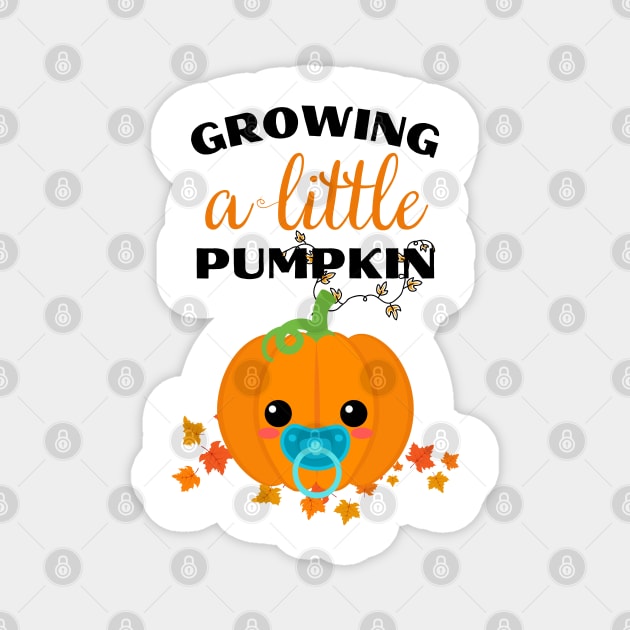 Growing a Little Pumpkin Magnet by Rubi16