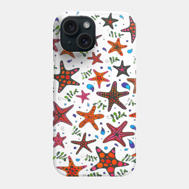 Stars of the Sea Phone Case by Laughing Cat Designs