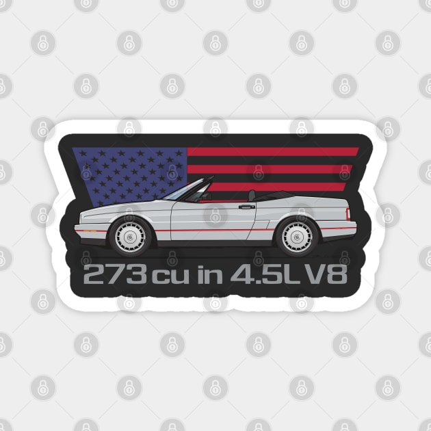 usa v8 Magnet by ArtOnWheels