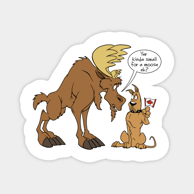 Dane and Moose Magnet by DaleToons