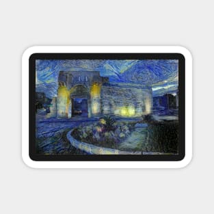 Bab Tuma of Damascus (Gate of Thomas) in Starrynight Style Magnet