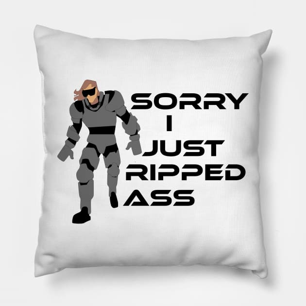 Big Barry Syx Fart Joke Pillow by trainedspade