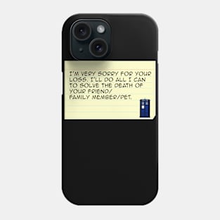 The Doctor's Cue Cards 2 Phone Case