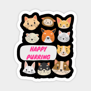 Happy Purring Magnet