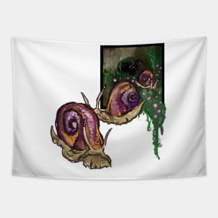 Snail parade Tapestry