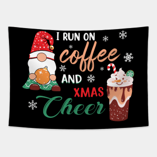 I RUN ON COFFEE AND CHRISTMAS CHEER Tapestry