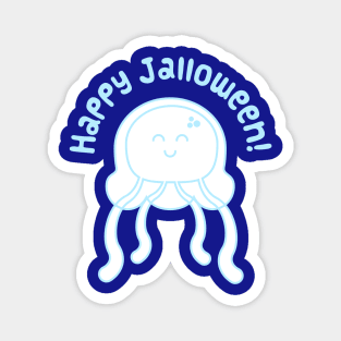 Happy Jalloween! Jellyfish Blue! Magnet