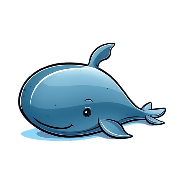 Cute Simple Whale by The Charming Corner