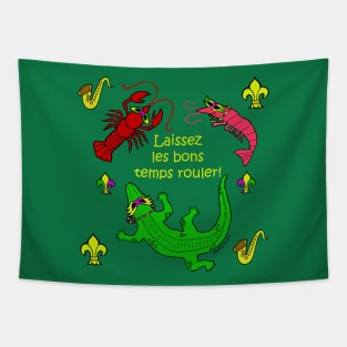 Mardi Gras Critters Tapestry