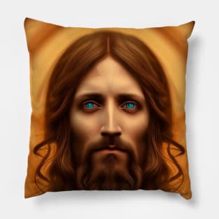 Unforgettable face of the savior Jesus Christ Pillow