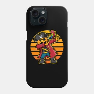 Halloween Dabbing Pumpkin Pirate and Parrot Phone Case