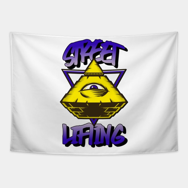 STREETLIFTING - pyramid graphic Tapestry by Thom ^_^