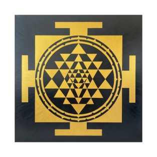 Shri Yantra gold T-Shirt