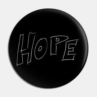 Hope - Richard Speight Jr. Handwriting - white font Pin