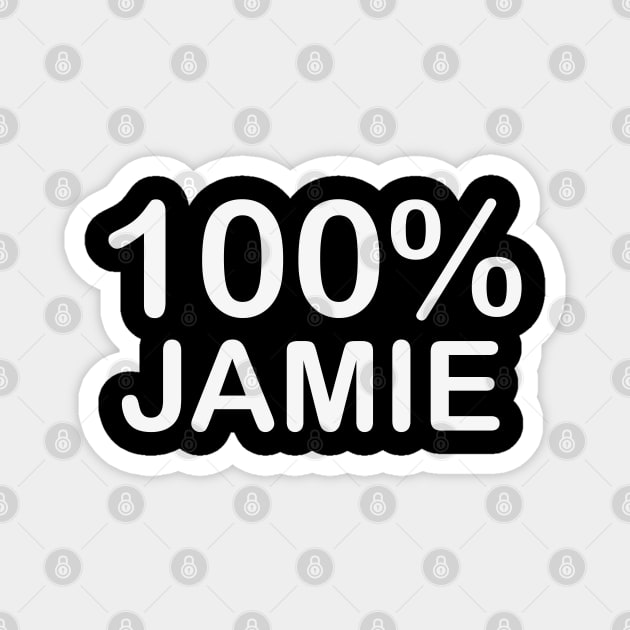 Jamie Name, father of the groom gifts for wedding. Magnet by BlackCricketdesign