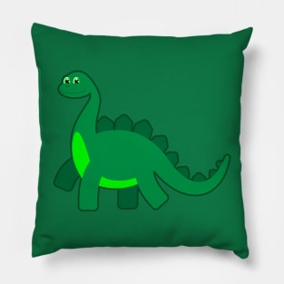 Adorable Long Neck Green Dinosaur Pillow