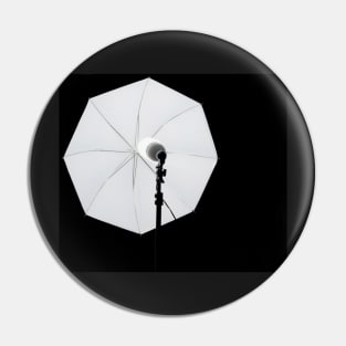 flash umbrella on black Pin