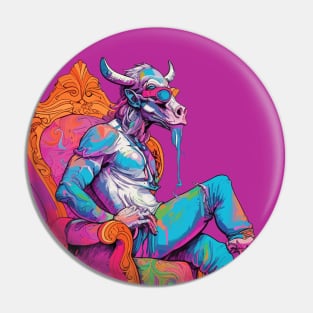 Hipster Bull Pin