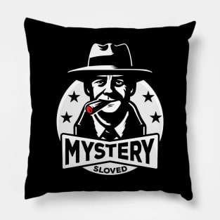 Spy Detective Mystery design Pillow