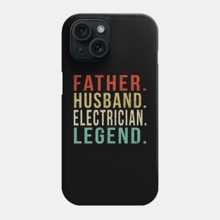 Electrician Dad Vintage/ Father. Husband. Electrician . Legend. Phone Case