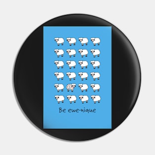 Be ewe-nique kiwiana sheep Pin