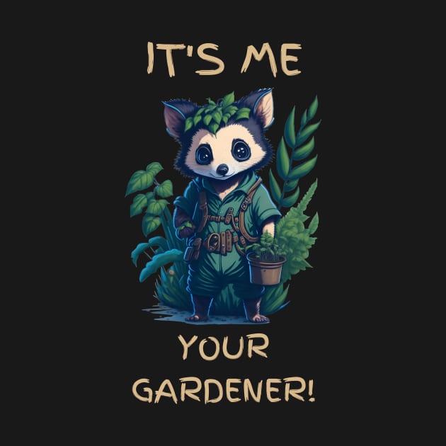 Gardener's raccoon by CreativeFashionAlley