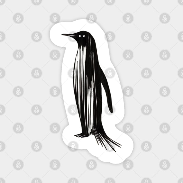 Resist-Penguin Magnet by Creatifly Graphic Tees